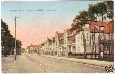 29407 Ak Ostseebad Arendsee in Meckl. Bülow Weg 1917