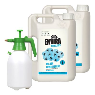 ENVIRA Milbenspray 2 X 2L + 2L Drucksprüher