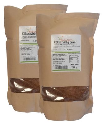 2x1kg Kokosblütenzucker Kokoszucker natürlicher Zuckerersatz unraffiniert