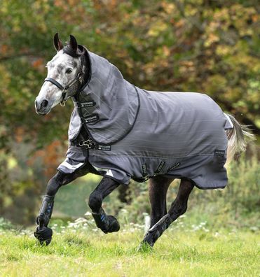 Horseware Amigo Bravo 12 Reflectech Plus Turnout 100g Grey/Reflective & Black