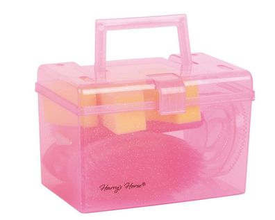 Harrys Horse Mini Putzbox Kinder rosa mit Inhalt