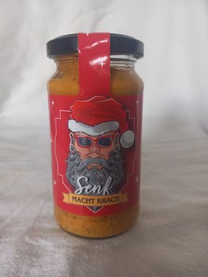 Knackiger Weihnachtssenf - Weihnachts Rockersenf 200 ml Glas