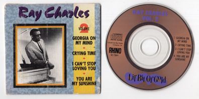 Ray Charles CD-SINGLE 3-Inch LIL' BIT OF GOLD Volume 2 © 1988 USA Rhino 4-track