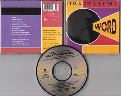 Mike & The Mechanics CD WORD OF MOUTH © 1991 Virgin made in Australia # CDV 2662