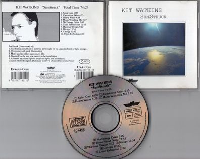 Kit Watkins CD SunStruck © 1990 IC 710.112 Electro Downtempo 10-track near mint