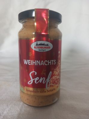 Weihnachtssenf süß 200 ml Glas