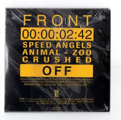 Front 242 MINT SEALED OVP Promo CD-SINGLE 3-Inch OFF © 1993 Electro EBM 3-track