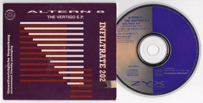 Altern 8 Maxi-CD THE Vertigo E.P. © 1991 Techno Euro House 4-track - blue disc