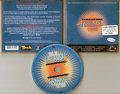 CD-Rom Official Roskilde Festival '96 Björk David Bowie Red Hot Chili Peppers