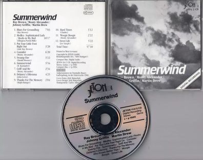 Summerwind Jeton 114/2 CD Ray Brown Monty Alexander 1984 W. Germany by Polygram