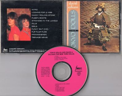 David & Sylvain CD TOKYO DOLLS ... LIVE! © 1990 Japan # TECP-25235 Blues Rock