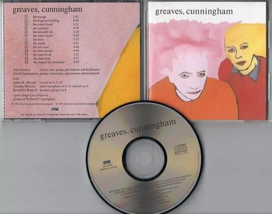 Greaves, Cunningham CD s/t 1991 Japan 13-track near mint # WWCX2030 Electronic