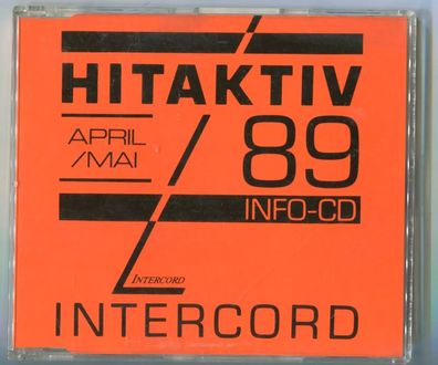 Intercord Hitaktiv Promo-CD April Mai 89 YAZZ coldcut DAVID Knopfler pur STEZO