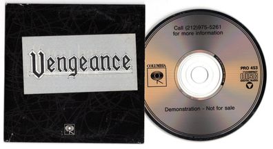 Vengeance Promo-CD TAKE IT OR LEAVE IT © 1987 Cardsleeve CBS Hard Rock PROCD 453