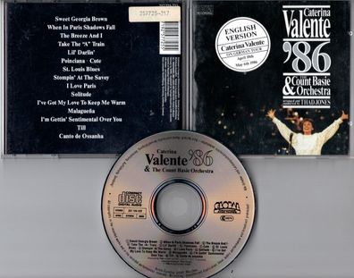 Caterina Valente '86 CD English Version © 1986 Ariola Global 257 725-222 wie neu
