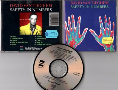 David Van Tieghem CD SAFETY IN Numbers 1987 Made in Japan Private Music 2015-2-P