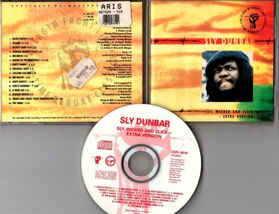 Sly Sunbar CD SLY, WICKED AND SLICK Extra Version 1991 Virgin CDFL 9018 Reggae