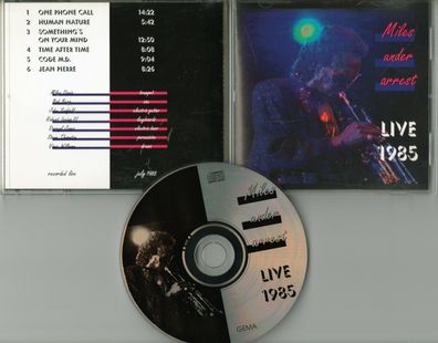 Miles Davis CD MILES UNDER ARREST - live 1985 - 6-track recorded live july 1985