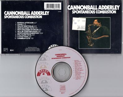 Cannonball Adderley CD Spontaneous Combustion 1985 Made in Japan - never played