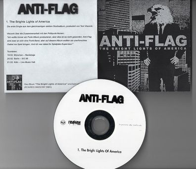 Anti-Flag Promo-CD CDr THE BRIGHT LIGHTS OF America © 2008 RCA 1-track near mint