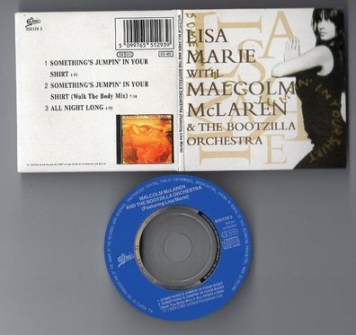 Malcolm McLaren CD-SINGLE 3-Inch Something's JUMPIN IN YOUR SHIRT 1989 near mint