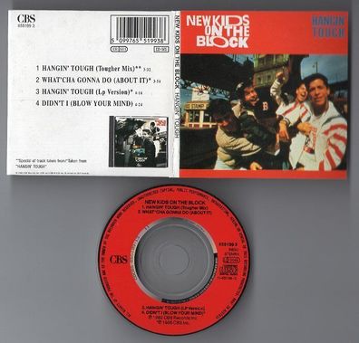 NKOTB New Kids On The Block CD-SINGLE 3-Inch HANGIN' TOUGH 4-track near mint