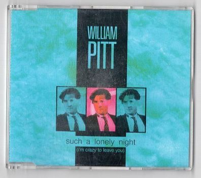 William Pitt CD-Single SUCH A LONELY NIGHT 1990 Italo Disco 877 275-2 near mint