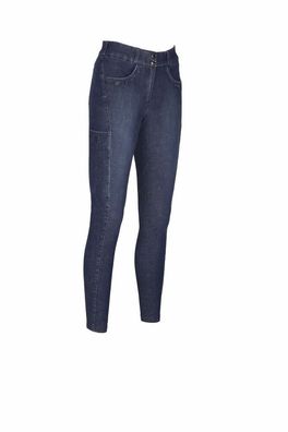 Pikeur Brinja Damen Jeans Reithose VB Siebdruck denim blue Selection HW 2024