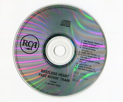 Restless Heart cd FAST MOVIN' TRAIN © 1990 # PD90456 - RCA - German-10-Track-CD