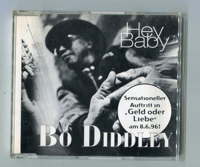 Bo Diddley - 2-Track-cd PROMO - HEY BABY - © 1996 # PRCD 301 - info sheet -