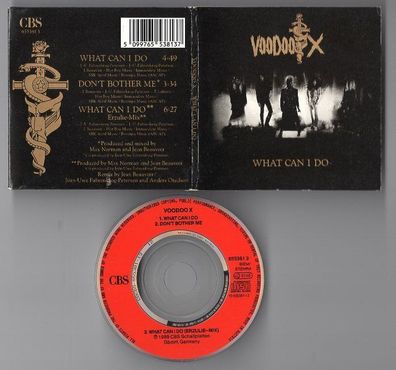 Voodoo X CD-SINGLE 3-Inch WHAT CAN I DO 1989 CBS 3-track Rock 655381 3 NEU MINT