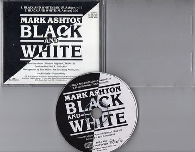 Mark Ashton Promo-CD BLACK AND WHITE © 1988 USA 2-track Rock AOR - near mint