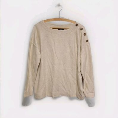 Gina Benotti Pullover Gr. M (40/42) Damen Pulli beige weich langarm C2