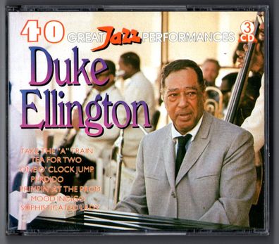 Duke Ellington 3 CD's Box-Set 40 GREAT JAZZ Performances © 1990 That's Jazz NM