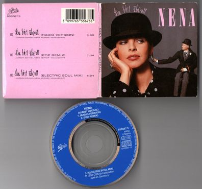 Nena CD-SINGLE 3-Inch DU BIST Überall 1990 Epic Austria 3-trck Electric Soul Mix