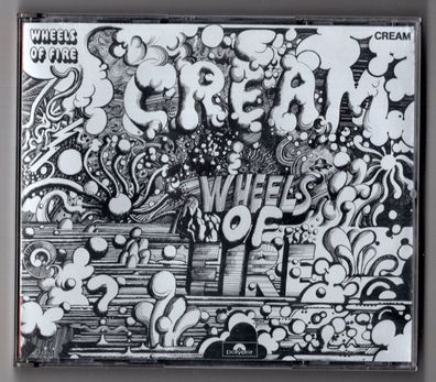 Cream 2 CDs WHEELS OF FIRE in fatbox case 827 578-2 incl. LIVE AT THE Fillmore