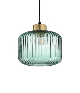 Ideal Lux MINT-2 SP1 Pendelleuchte mit E27 Fassung Struktur Grün Landhausstil