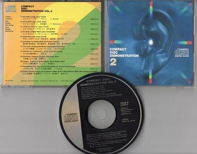 CD CBS/Sony Compact DISC Demonstration VOL 2 Japan 1982 YEDS 5 smooth sided case