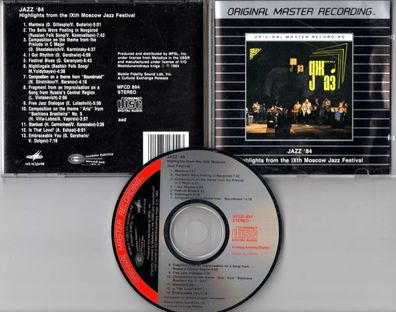 JAZZ '84 MFSL CD Highlights From The IXth Moscow Jazz Festival 1987 USA MFCD 894