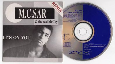 M.C. Sar & The Real McCoy Maxi-CD IT'S ON YOU Remix 1990 BLUE DISC Cardsleeve NM