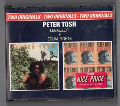 Peter Tosh CD Fatbox Legalize IT + EQUAL RIGHTS © 1990 - Reggae - TWO Originals