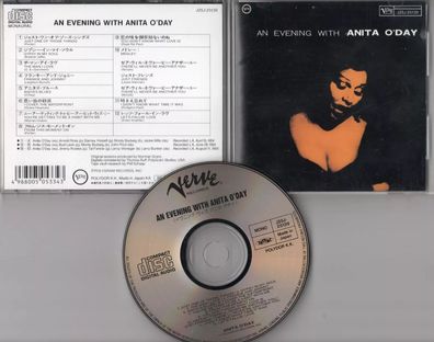 Anita O'Day CD AN Evening WITH ANITA O'DAY 1989 Japan Verve J25J 25139 near mint