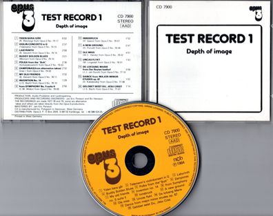 V.A. CD Test Record 1 ( Depth of Image) © 1985 Opus 3 early demonstration disc