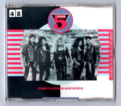 Five Star Maxi-CD THERE'S A BRAND NEW WORLD 12" Version © 1988 German-4-track