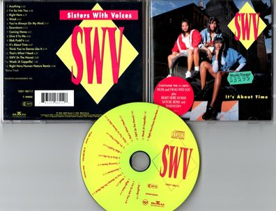 SWV CD IT'S ABOUT TIME © 1992 Hip Hop RnB - 15-track ( near mint) Sticker !!