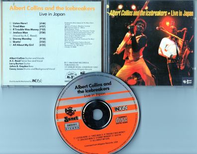 Albert Collins and the Icebreakers CD LIVE IN JAPAN 1984 early Press UK SNCD 911