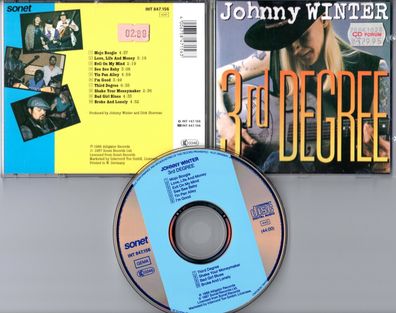 Johnny Winter CD 3rd DEGREE © 1986 Sonet INT 847.156 West Germany - NEU MINT