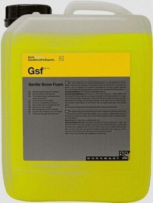 Koch Chemie - Autoshampoo - Gentle Snow Foam Gsf - Reinigungsschaum - 5 Liter