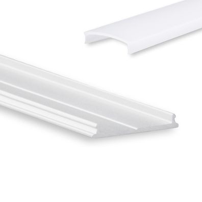 GX-PO13 LED AUFBAU-Profil 200 cm, biegbar, LED Stripes max. 15mm, silber