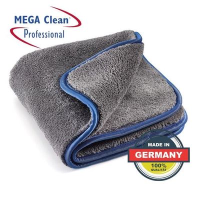 Mega Clean - Mikrofasertuch Grau - MEGA Flausch Plus - Poliertuch / Aktion 6,99 € ans